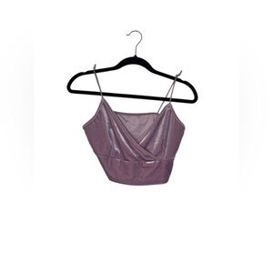 SHEIN pink velvet crop top♥️